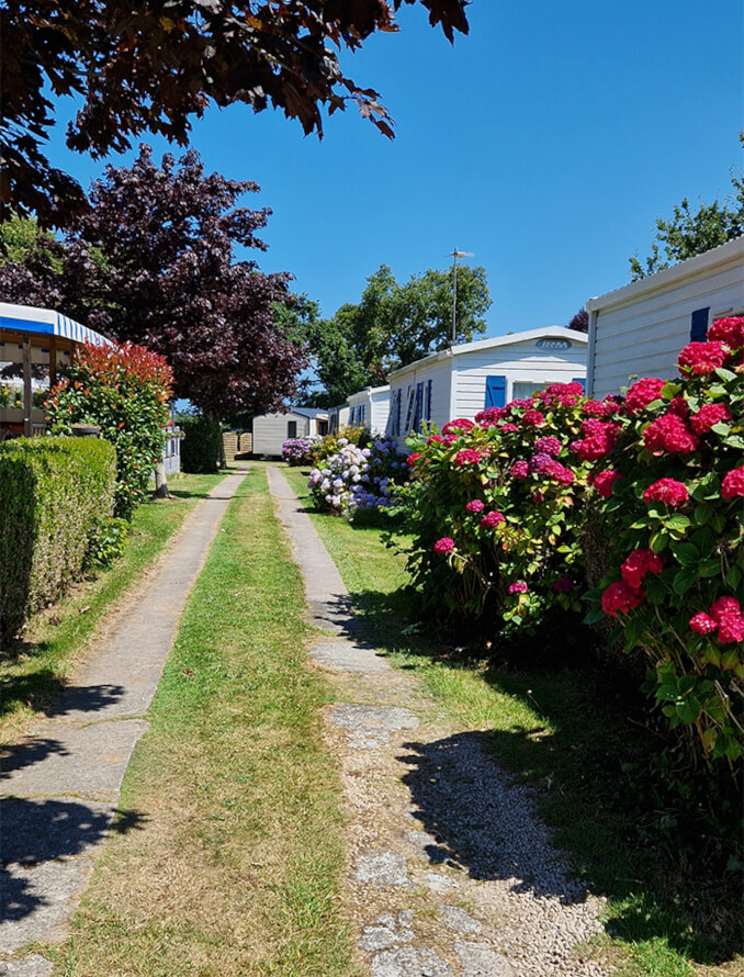 Mobil-homes en location au camping la Petite Ville à Pordic en Bretagne